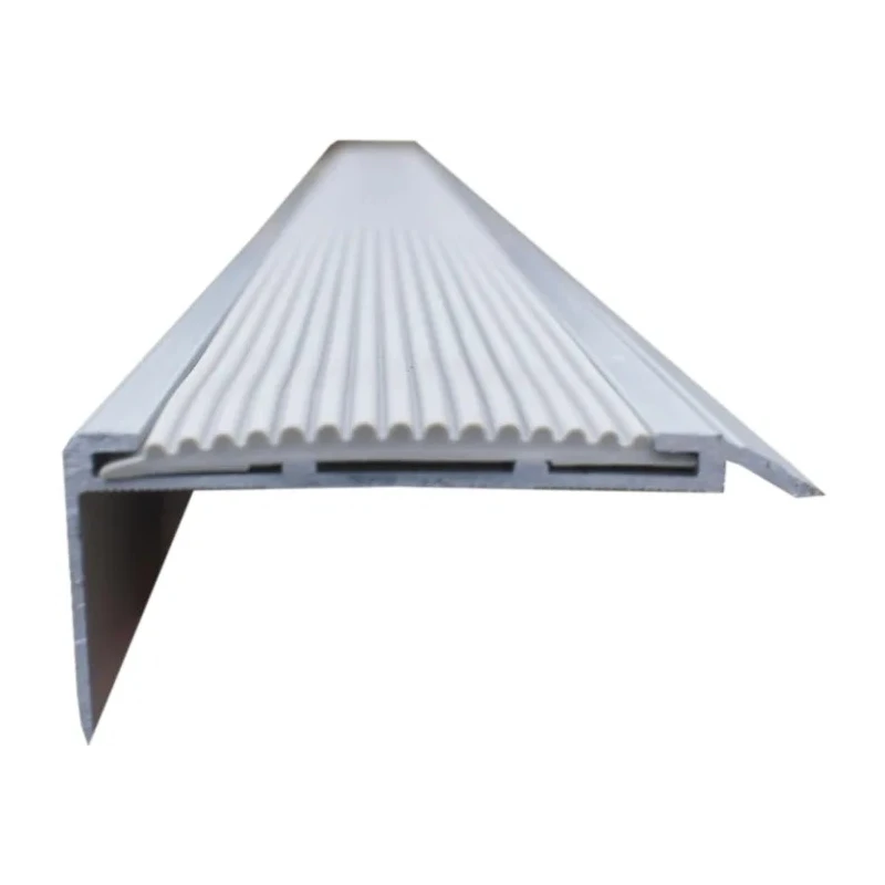 RS Pro Grey Aluminium Stair Nosing Polyvinyl Chloride Anti-Slip Finish 900 mm x 100 mm x 3 mm 174-5943