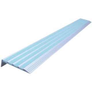RS PRO Green Grey Stair Nosing Quartz Sand Aluminium Nosing Anti-Slip Finish 900mm x 600mm x 5mm 174-5942