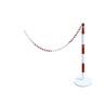 RS PRO Steel White and Red Safety Post 2 m Length 1 m Height 174-5950