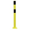 RS PRO Steel Yellow and Black Safety Barrier Post 90mm Diameter, 200mm Base Diameter, 1.2m Height 174-5953