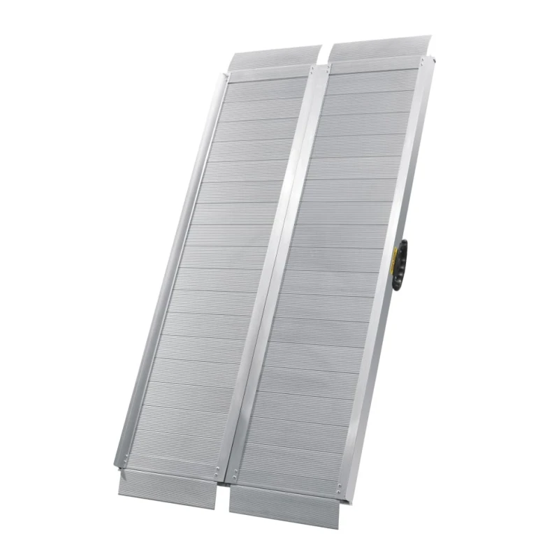 RS PRO Aluminium Foldable Wheelchair Ramp, 710mm Width, 1.22m Length, 272kg Maximum Load 174-5960