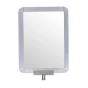 RS PRO Silver Aluminium Barrier & Stanchion Sign Frame Sign Holder 210x250x340mm 174-5981