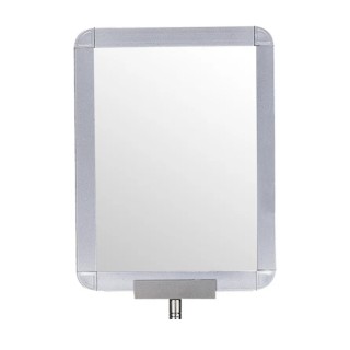 RS PRO Silver Aluminium Barrier & Stanchion Sign Frame Sign Holder 210x250x340mm 174-5981