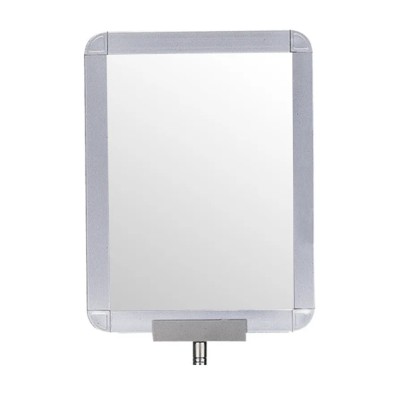 RS PRO Silver Aluminium Barrier & Stanchion Sign Frame Sign Holder 210x250x340mm 174-5981
