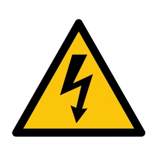 RS PRO Electrical Hazard Self-Adhesive Floor Sign Polyvinyl Chloride 500mm x 500mm 174-5991