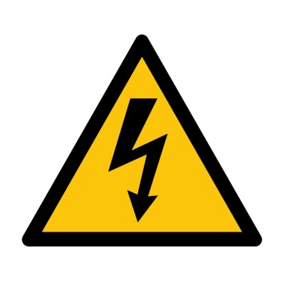 RS PRO Electrical Hazard Self-Adhesive Floor Sign Polyvinyl Chloride 500mm x 500mm 174-5991
