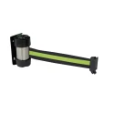 RS PRO Yellow Black Strap Post Polyester Retractable Barrier Tape Length 2m Width 50mm 174-5983