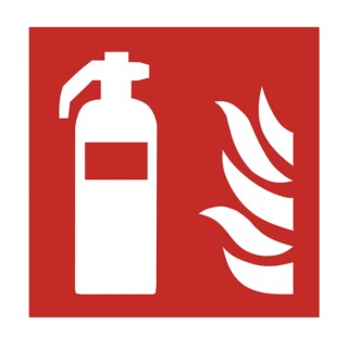 RS PRO Polyvinyl Chloride Fire Safety Sign Fire Extinguisher Self-Adhesive 174-5990
