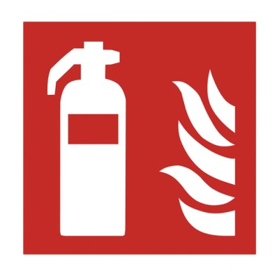 RS PRO Polyvinyl Chloride Fire Safety Sign Fire Extinguisher Self-Adhesive 174-5990