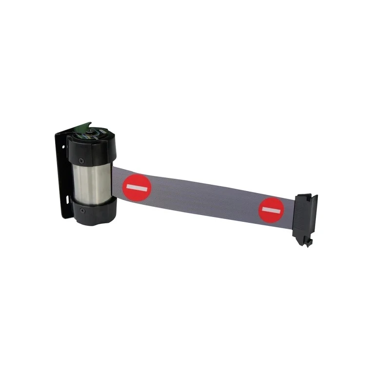 RS PRO Strap Post, Polyester Grey Tape Retractable Barrier 2 m 174-5986