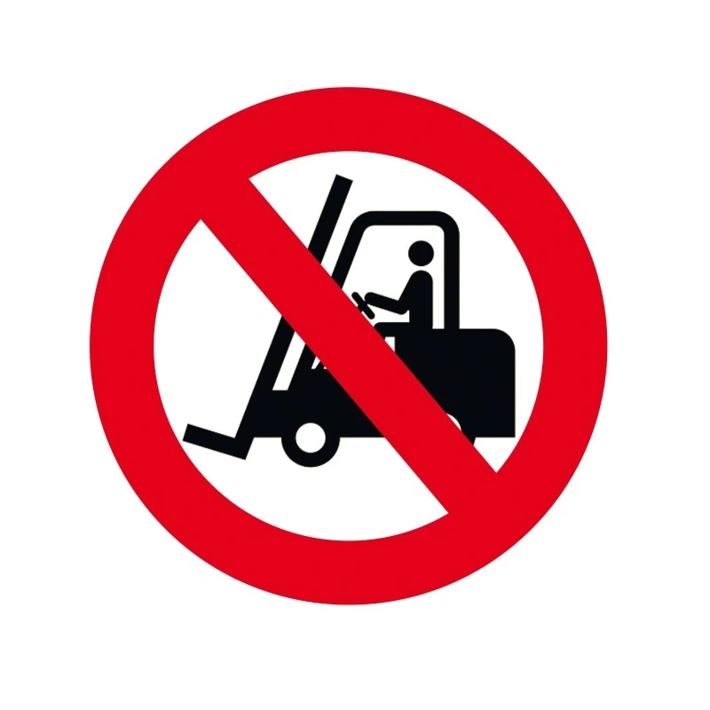 RS PRO Polyvinyl Chloride Prohibition Sign 2mm Height 5mm Width Self-Adhesive 174-5993