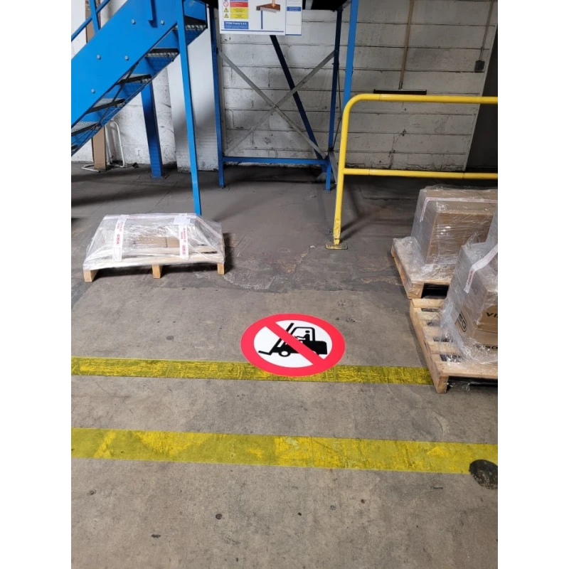 RS PRO Polyvinyl Chloride Prohibition Sign 2mm Height 5mm Width Self-Adhesive 174-5993