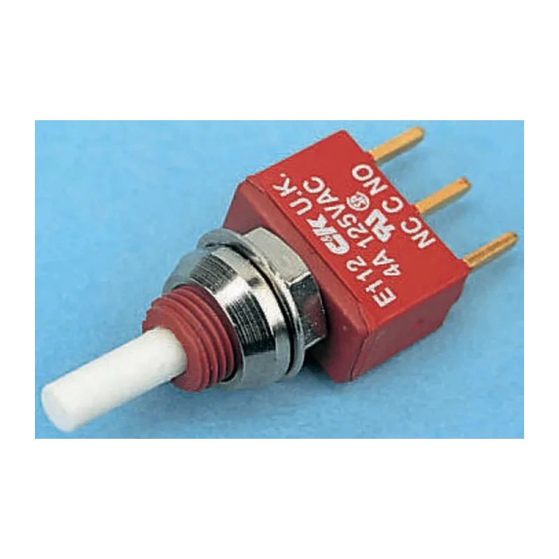 C & K Push Button Switch Momentary PCB SPDT 28V dc E112SD1AQE