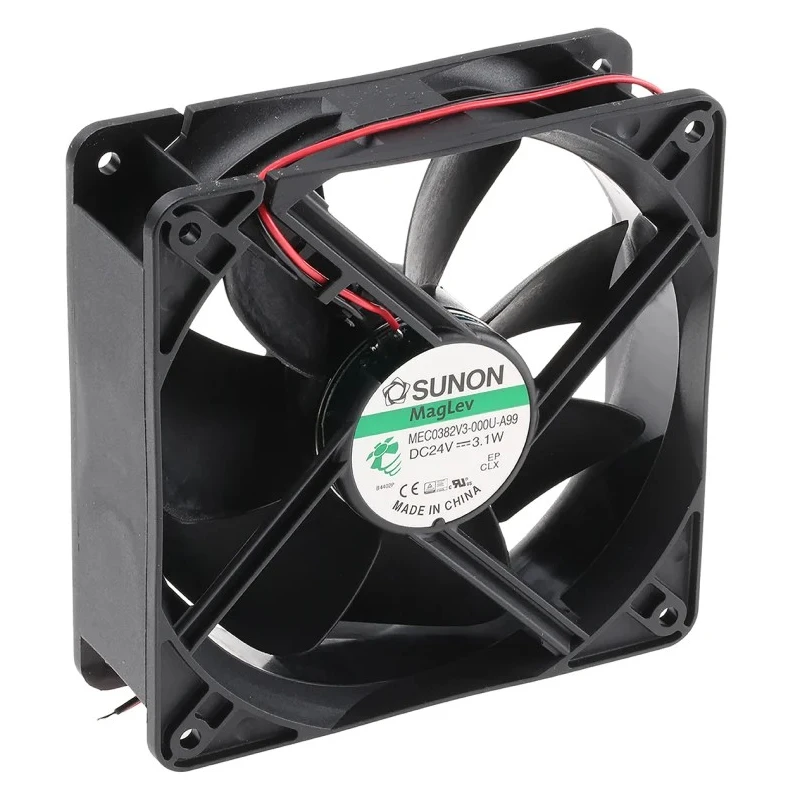Sunon ME Series Axial Fan 24V DC 3.1W 130mA 158 m³/h Air Flow 2100 RPM MEC0382V3-000U-A99