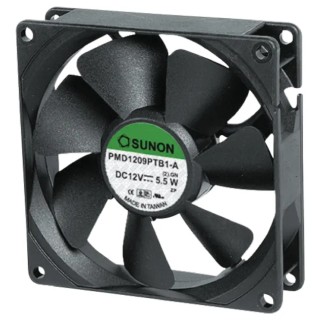 Sunon High Pressure DC Axial Fan 12V DC, 14.4 W, 1.2 A, 289 m³/h Airflow, 120 mm Frame PMD1212PMB2-A (2).GN