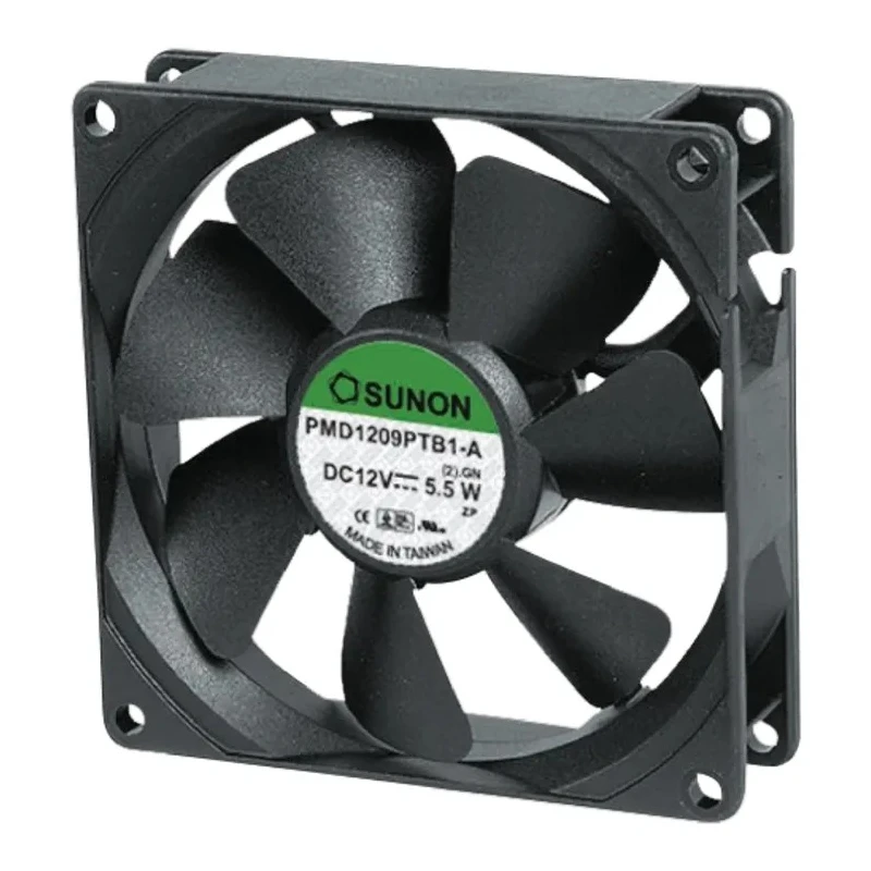 Sunon High Pressure DC Axial Fan 12V DC, 14.4 W, 1.2 A, 289 m³/h Airflow, 120 mm Frame PMD1212PMB2-A (2).GN