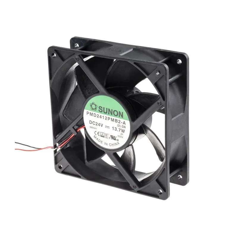 Sunon PMD Series Axial Fan 24V DC 13.7W 570mA 289m³/h 120mm Square Frame PMD2412PMB2-A (2).GN