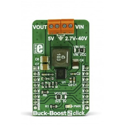 MikroElektronika Advanced DC-DC Buck-Boost 2 Click Board DC-DC Controller for LTC3115-2 with 2.7V-40V Input MIKROE-2963