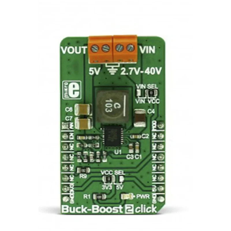 MikroElektronika Advanced DC-DC Buck-Boost 2 Click Board DC-DC Controller for LTC3115-2 with 2.7V-40V Input MIKROE-2963