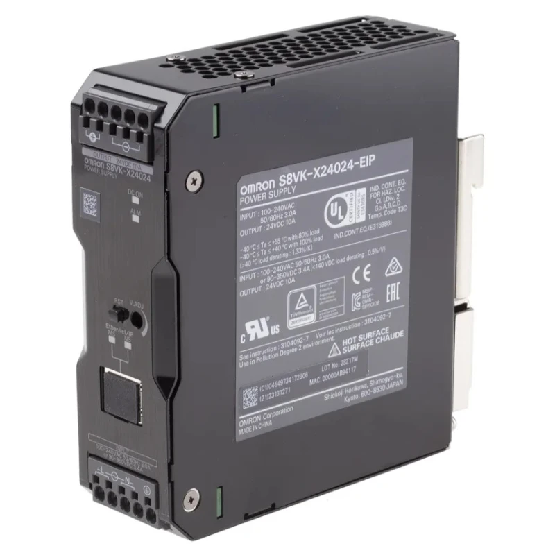 Omron S8VK Switched Mode DIN Rail Power Supply 264 V AC, 350 V DC Input, 28 V DC, 10 A Output, 240 W Power 