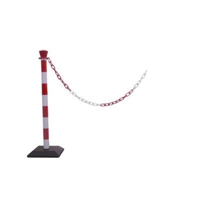 RS PRO Traffic Management Post Red and White ABS Material 2 m Length 1 m Height 280 mm Width Model 174-5923