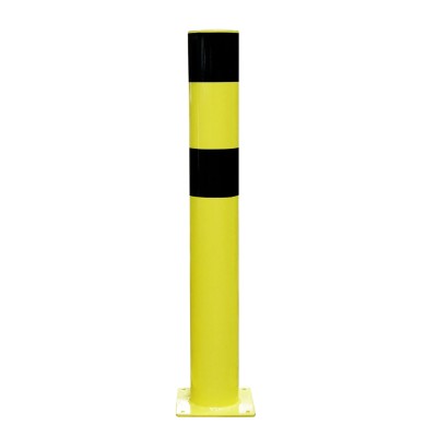 RS PRO Yellow Black Steel Safety Barrier Post 1.2m Height 159mm Diameter 174-5949