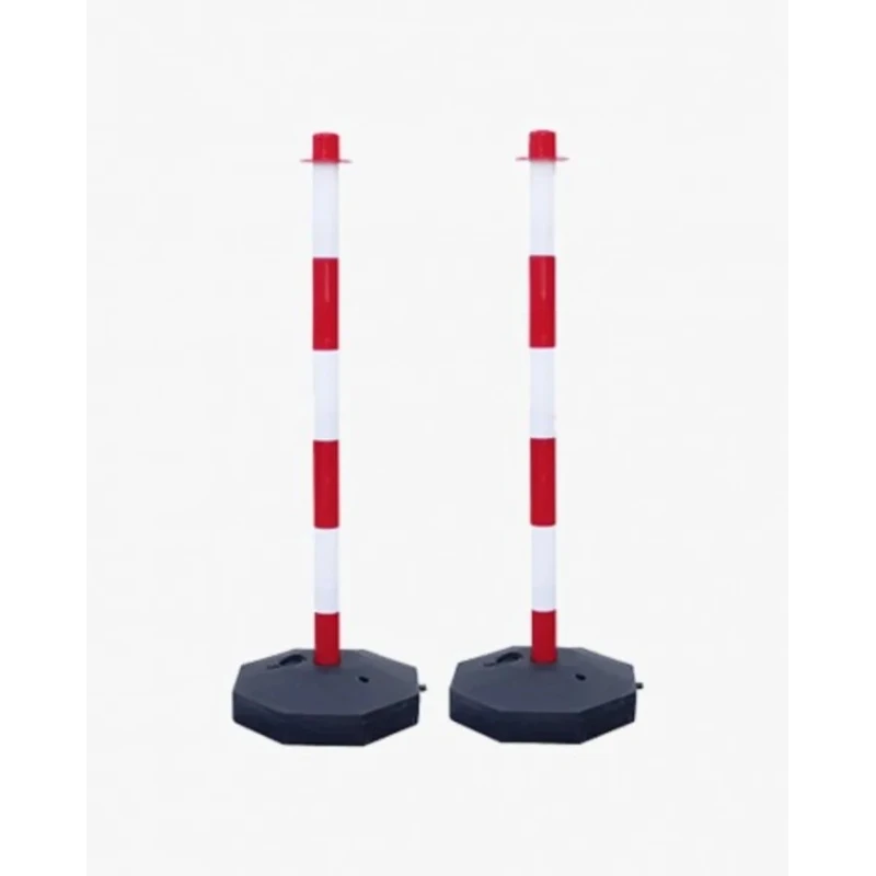 RS PRO Red and White Plastic Post, Chain Barrier Traffic Management Post, 850mm Height, 295mm Width Model 174-5954