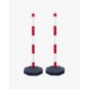 RS PRO Red and White Plastic Post, Chain Barrier Traffic Management Post, 850mm Height, 295mm Width Model 174-5954