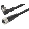 Molex Sensor Actuator Cable Female 4 Way M12 Straight to Male 4 Way M12 Straight, 5 m 120066-0692