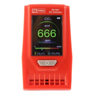 RS PRO Portable Workstation Monitor for Carbon Dioxide Gas Detection with Rechargeable Nickel-Metal Hydride 174-6574
