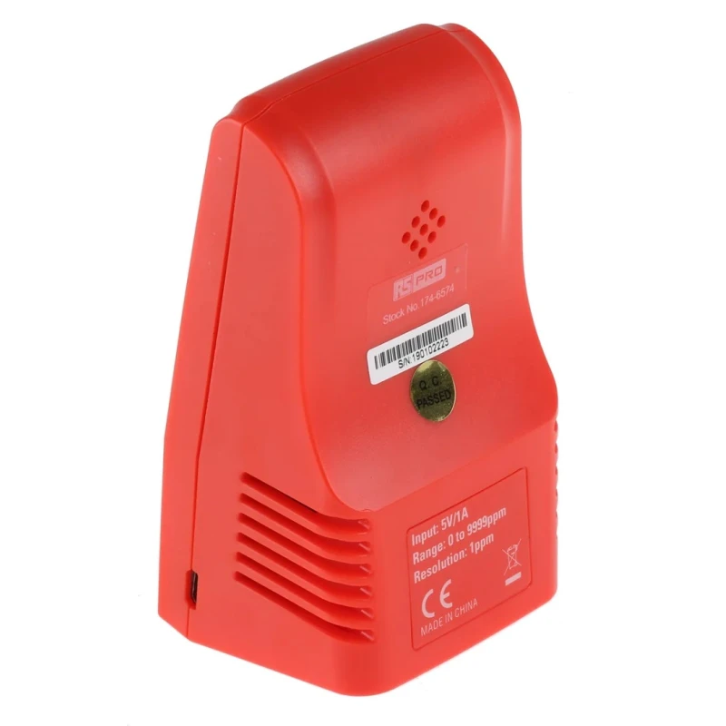 RS PRO Portable Workstation Monitor for Carbon Dioxide Gas Detection with Rechargeable Nickel-Metal Hydride 174-6574