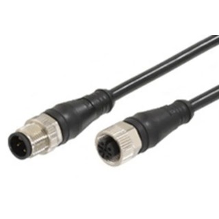 Molex Sensor Actuator Cable 5 m Thermoplastic Polyurethane Jacket Black 5-Way Female to 5-Way Male Straight 120066-8995