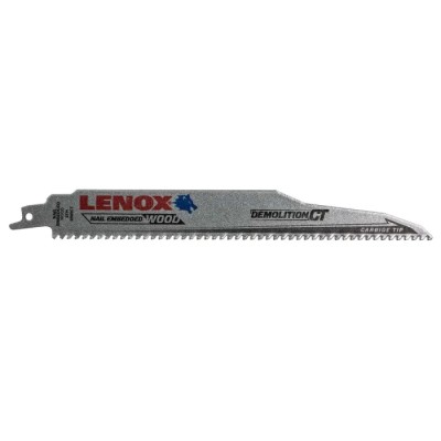 Lenox Reciprocating Saw Blade 1-Piece 152 mm Carbide Tip 1.3 mm Thickness 22 mm Width, 6 Teeth Per Inch 1832143