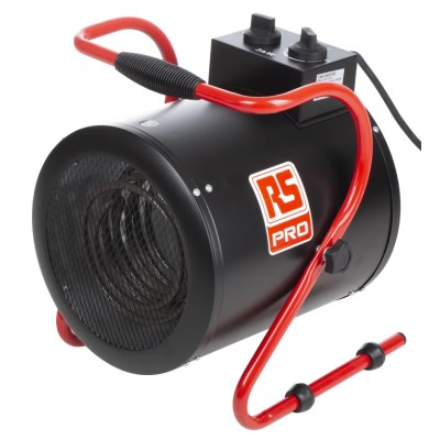 RS PRO 3 kW Industrial Heater 386 m³/h, Floor Mount, Thermostat Control, Type C - EU 174-6570