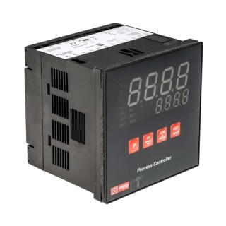 Jumo Panel Mount PID Temperature Controller with 3 Output Relay and SSR, 240V AC On-Off, LED Display, 96x96 mm 798-3479