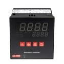 Jumo Panel Mount PID Temperature Controller with 3 Output Relay and SSR, 240V AC On-Off, LED Display, 96x96 mm 798-3479
