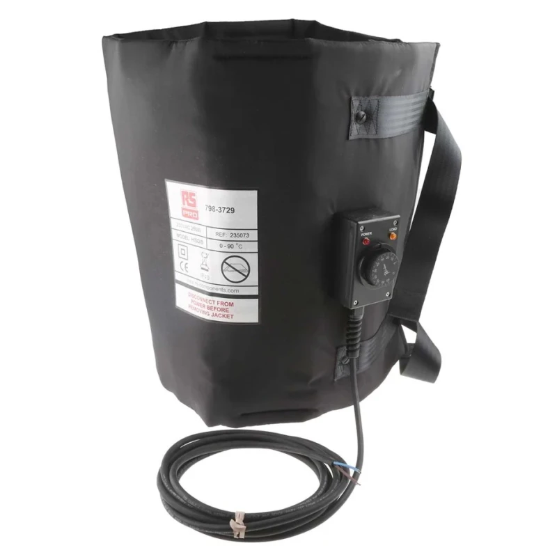 RS PRO Drum Heater Side Type 50 L, 460 x 1250 mm, 230 V, 250 W Fibreglass Polyester Side 798-3729