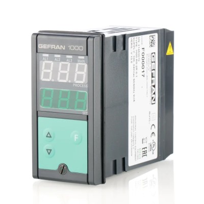 Gefran 1000 Panel Front PID Temperature Controller 1 Output Logic Relay 24V ac/dc On-Off 1000-R0-2R-0-1