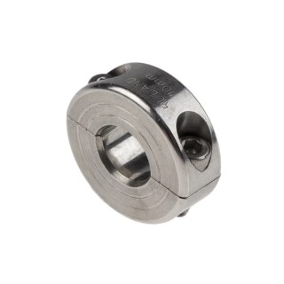 Ruland Two Piece Stainless Steel Shaft Collar, Clamp Screw Fastening, Bore 10mm, OD 24mm, Width 9mm MSP-10-SS