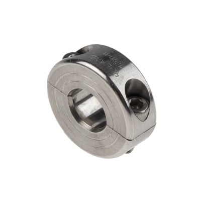 Ruland Two Piece Stainless Steel Shaft Collar, Clamp Screw Fastening, Bore 10mm, OD 24mm, Width 9mm MSP-10-SS