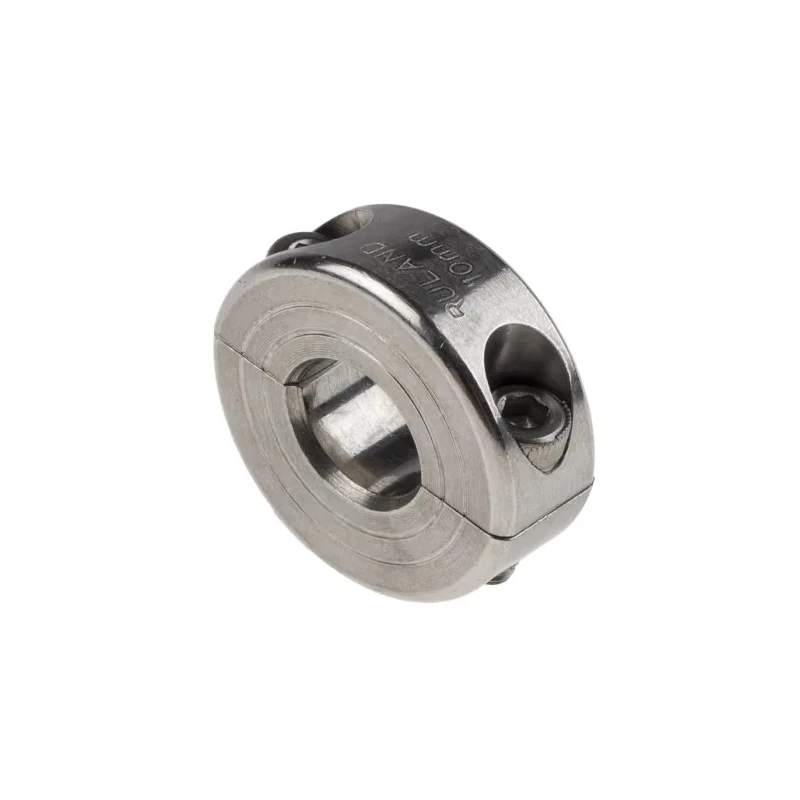 Ruland Two Piece Stainless Steel Shaft Collar, Clamp Screw Fastening, Bore 10mm, OD 24mm, Width 9mm MSP-10-SS