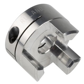 Ruland Aluminium Clamp Zero Backlash Elastomer Coupler 50.8 mm OD, 61 mm Length MJCC51-16-A
