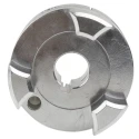 Ruland 57.2 mm OD Elastomer Clamp Aluminium Zero Backlash Coupler MJCC57-16-A