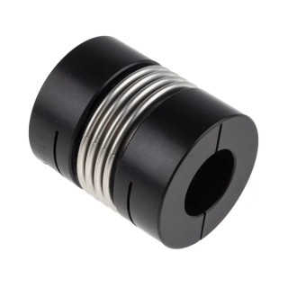 Ruland 50.8 mm Outer Diameter 25 mm Bore Stainless Steel Bellows Clamp Coupler 58.7 mm Length MBC51-25-25-A
