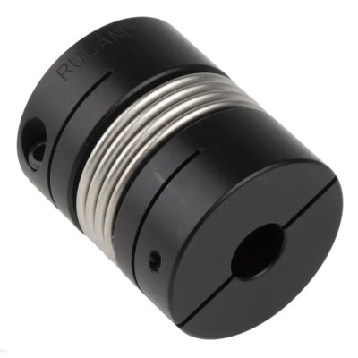 Ruland Aluminium Clamp Style Flexible Coupler 33.3 mm OD, 12 mm x 10 mm Bore, 42.9 mm Length, Stainless Steel MBC33-12-10-A