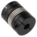 Ruland Aluminium Clamp Style Flexible Coupler 33.3 mm OD, 12 mm x 10 mm Bore, 42.9 mm Length, Stainless Steel MBC33-12-10-A
