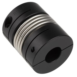 Ruland Aluminum Clamp Flexible Coupler 50.8 mm OD 20 mm x 16 mm Bore 58.7 mm Length MBC51-20-16-A