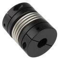 Ruland Aluminum Clamp Flexible Coupler 50.8 mm OD 20 mm x 16 mm Bore 58.7 mm Length MBC51-20-16-A