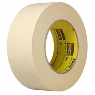 3M Scotch Tan Masking Tape 48mm Width x 55m Length Rubber Adhesive Crepe Paper Backing 202 48mmx50m