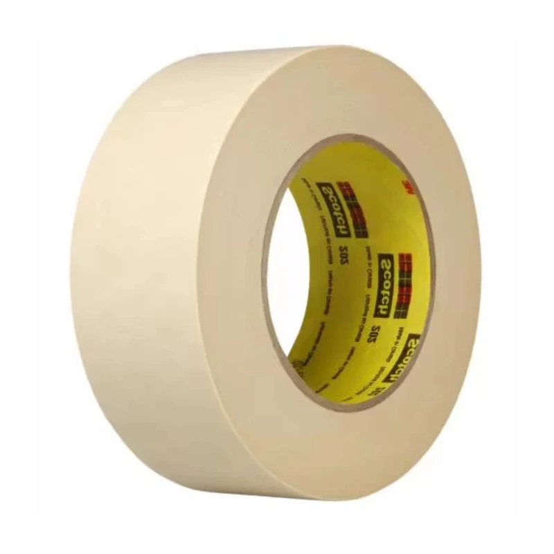 3M Scotch Tan Masking Tape 48mm Width x 55m Length Rubber Adhesive Crepe Paper Backing 202 48mmx50m